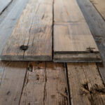 Wandbekleding Grenen wagonplanken gedoubleerd